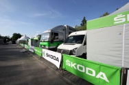 Rallye Český Krumlov: Čtvrtek - servisní areál